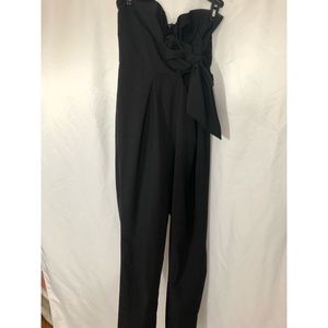 Black Strapless Jumpsuit